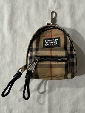 Burberry Nova Check Mini Pouch Key Clip